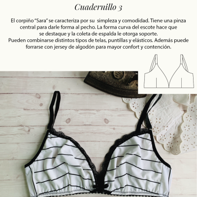 Corpiño Sara-Cuadernillo de Molderia 3- Gratuito!